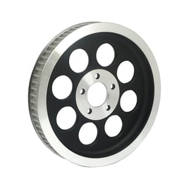 Reproduction OEM style wheel pulley 70t, 1-1/2" belt. Black
