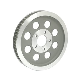 Reproduction OEM style wheel pulley 61t, 1-1/8" belt. Silver