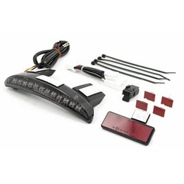 Chopped fender edge LED taillight. Smoke lens