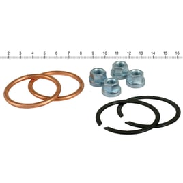 James, exhaust gasket & mount kit. Copper gaskets
