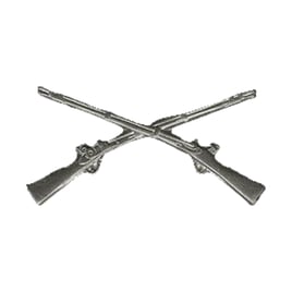 Biker pins Infrantry officer pin