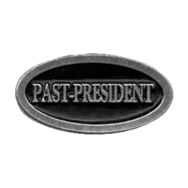 Biker pins Past-president title pin