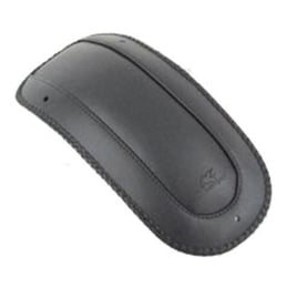 Mustang, rear fender bib. Plain with braided edges