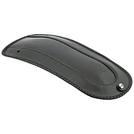Mustang, rear fender bib. Plain with braided edges