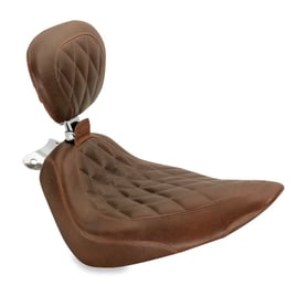 Mustang, Wide Tripper solo seat. With rider backrest