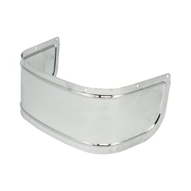 Lower front fender trim. Chrome