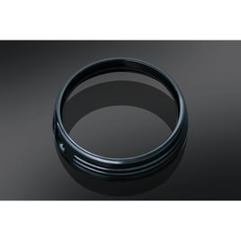 Kuryakyn, 7" headlamp trim ring. Gloss black
