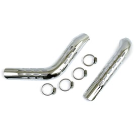 Big Twin perforated heat shield set chrome