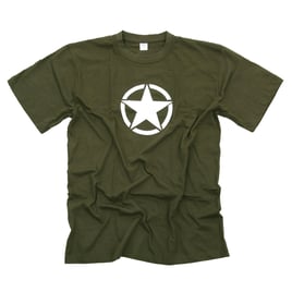 Fostex white star T-shirt green
