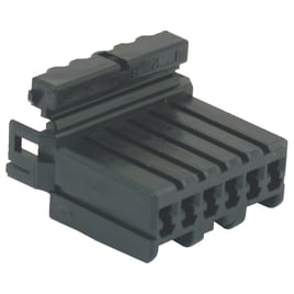 NAMZ, AMP Multilock connector. Black, plug, 6-pins