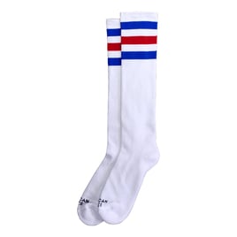 American Socks Knee High American Pride, blue/red/blue strip