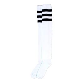 American Socks Ultra High Old School, triple black striped