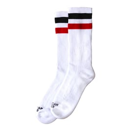 American Socks Mid High Teenage Anarchist, black/red striped