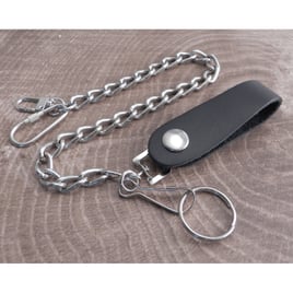 Amigaz Leather Belt Loop Wallet Chain 16"