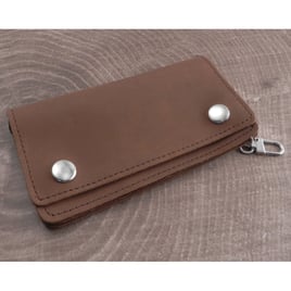 Amigaz Vintage Brown Leather Biker Wallet