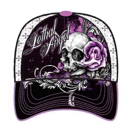 LT, FLORAL SKULL ROSE CAP