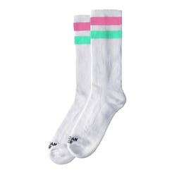 American Socks Mid High Vice City, green/pink striped
