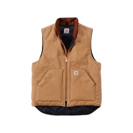 Carhartt duck vest arctic quilt lined Carhartt brown