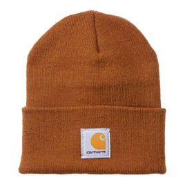 Carhartt Rib knit beanie Watch, Carhartt brown