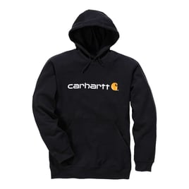 Carhartt Signature logo hoodie black