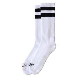 American Socks Mid High Old School I, double black striped