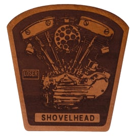 Loser Machine Shovel Leather patch