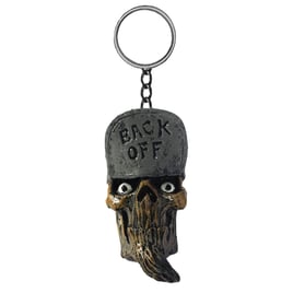 LT KEY CHAIN BACK OFF SKULL HEAD