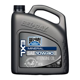Bel-Ray EXL mineral 4T engine oil 10W-40. 4L