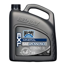 Bel-Ray EXL mineral 4T engine oil 20W-50. 4L