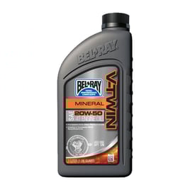 Bel-Ray V-Twin mineral motor oil, 20W-50. 1L