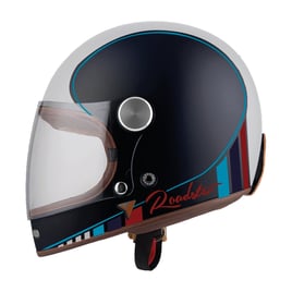 Roadster II helmet blue white matt